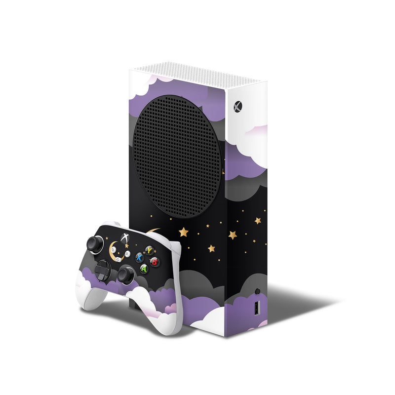 Xbox Series S Skin Decals - Moon Black - Wrap Vinyl Sticker - ZoomHitskins