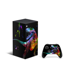 Dinosaur Skin Decal For Xbox Series X Console And Controller , Full Wrap Vinyl For Xbox Series X - ZoomHitskins