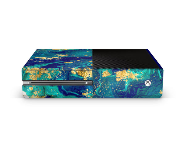 Xbox One Skin Decals - Marble Turquoise - Wrap Vinyl Sticker - ZoomHitskins