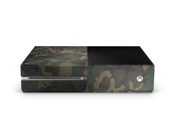 Xbox One Skin Decals - Green Camouflage - Wrap Vinyl Sticker - ZoomHitskins