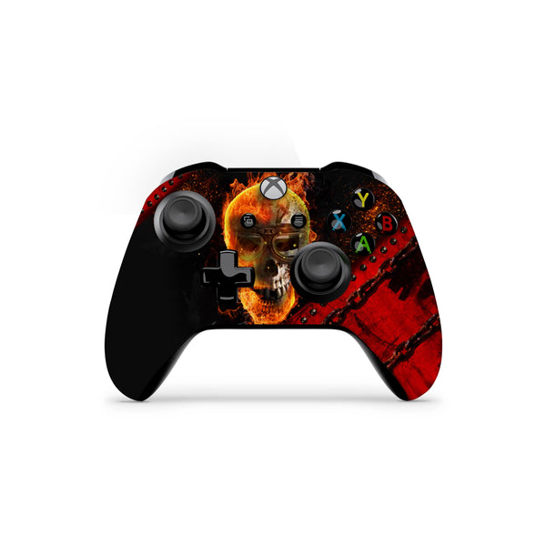 Xbox One Skin Decals - Skull Fire - Wrap Vinyl Sticker - ZoomHitskins