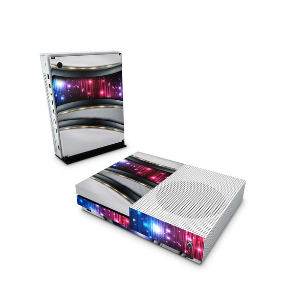 Xbox One Skin Decals - Silver flash - Wrap Vinyl Sticker - ZoomHitskins