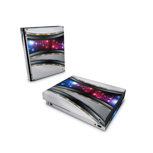 Xbox One Skin Decals - Silver flash - Wrap Vinyl Sticker - ZoomHitskins