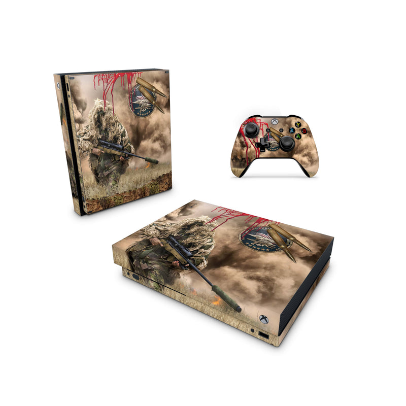 Xbox One Skin Decals - Sniper Camouflage - Wrap Vinyl Sticker - ZoomHitskins