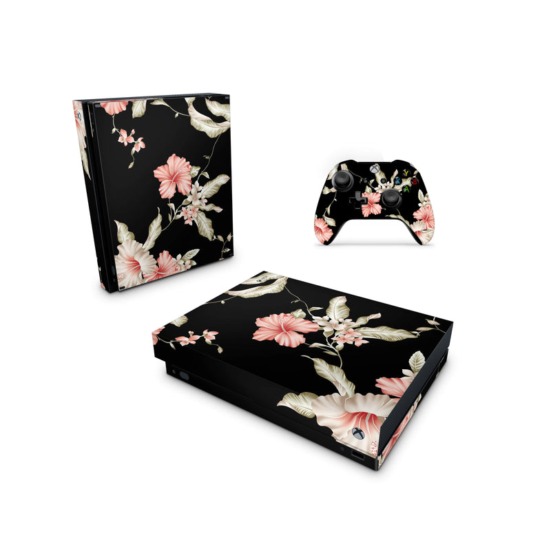 Xbox One Skin Decals - Hibiscus - Wrap Vinyl Sticker - ZoomHitskins