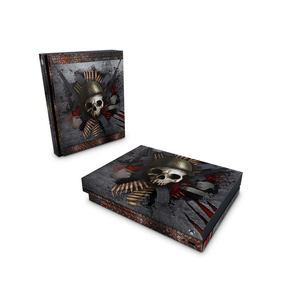 Xbox One Skin Decals - Skull Metal - Wrap Vinyl Sticker - ZoomHitskins