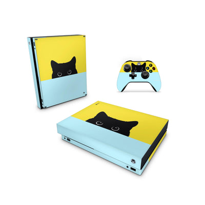 Xbox One Skin Decals - Black Cat - Wrap Vinyl Sticker - ZoomHitskins