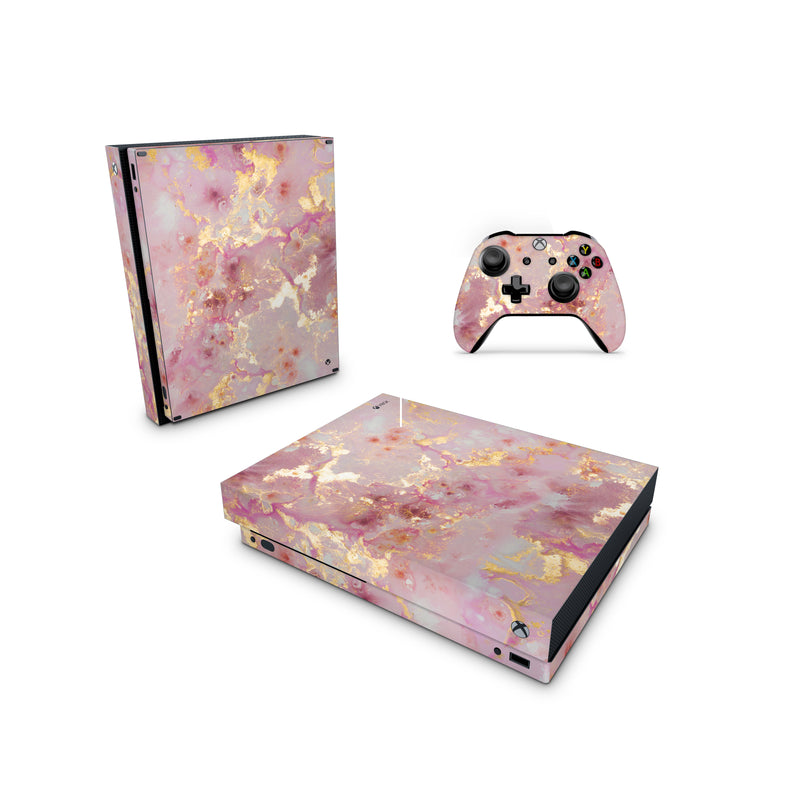 Xbox One Skin Decals - Pînk Gold - Wrap Vinyl Sticker - ZoomHitskins