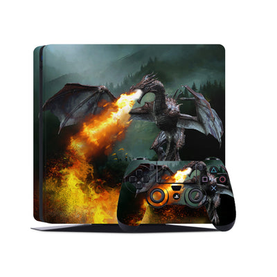PS4 Skin Decals - Dragon - Full Wrap Vinyl Sticker - ZoomHitskins