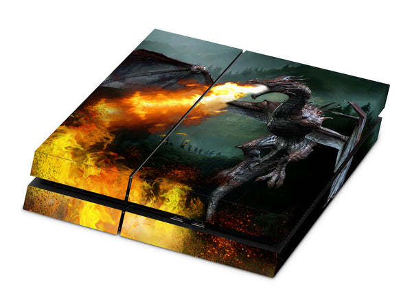 PS4 Skin Decals - Dragon - Full Wrap Vinyl Sticker - ZoomHitskins