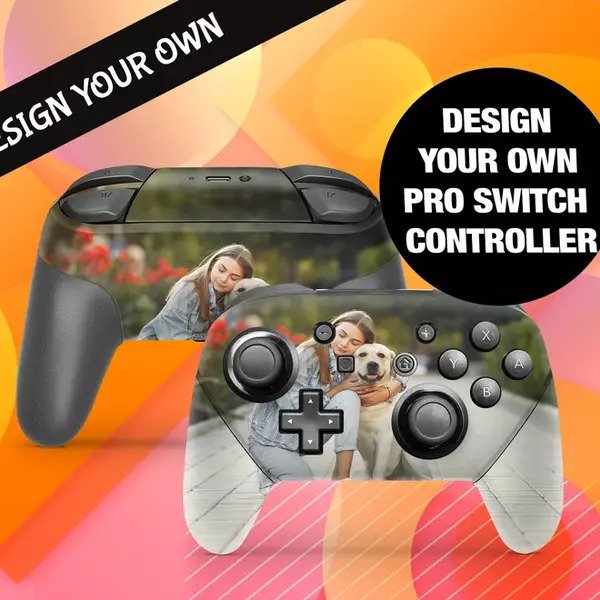 Nintendo Switch Pro Controller Skin Decals - Create Your Own Design - Wrap Vinyl - ZoomHitskins