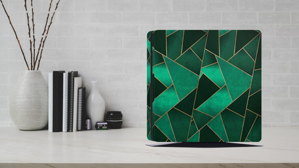 PS4 Skin Decals - Emerald - Full Wrap Vinyl Sticker - ZoomHitskins