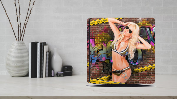 PS4 Skin Decals - Smoking Hot - Full Wrap vinyl Sticker