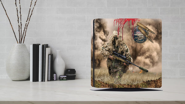 PS4 Skin Decals - Sharp Shooter - Full Wrap Vinyl Sticker - ZoomHitskins