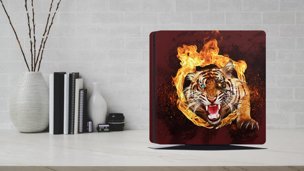 PS4 Skin Decals - Tigers - Full Wrap Vinyl Sticker - ZoomHitskins