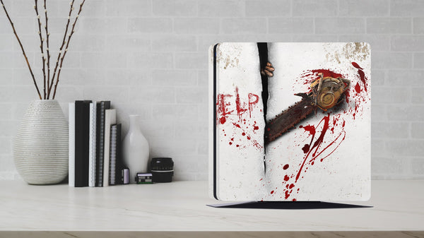 PS4 Skin Decals - Chainsaw - Full Wrap Vinyl Sticker - ZoomHitskins