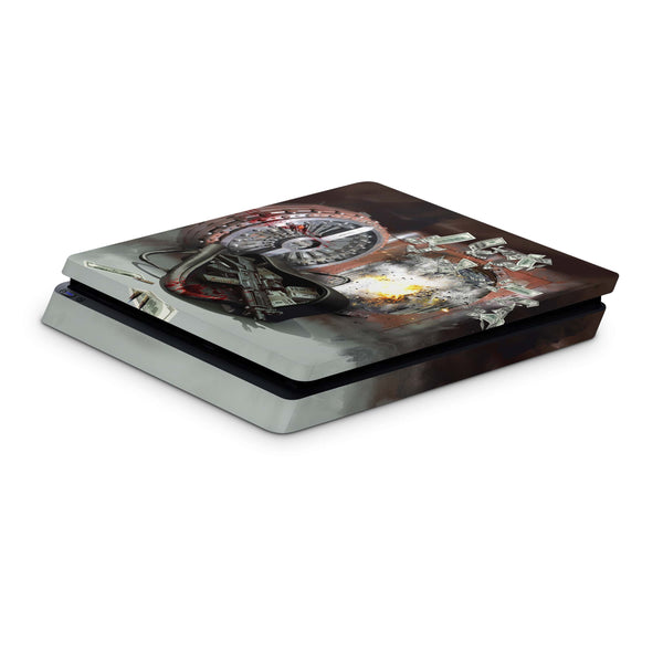 PS4 Skin Decals - Bank Robbery - Full Wrap Vinyl Sticker - ZoomHitskins