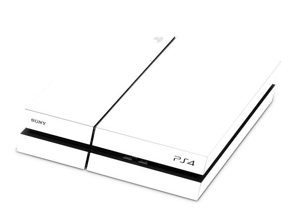 PS4 Skin Decals - White - Full Wrap Vinyl Sticker - ZoomHitskins