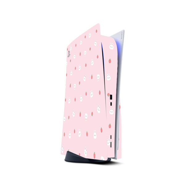 Bunny Strawberry Skin Decal For PS5 Playstation 5 Console And Controller , Full Wrap Vinyl For PS5 - ZoomHitskin