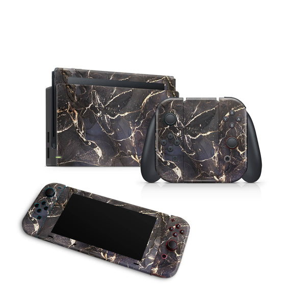 Charbon Nintendo Switch Skin Decal For Console Joy-Con And Dock - ZoomHitskin