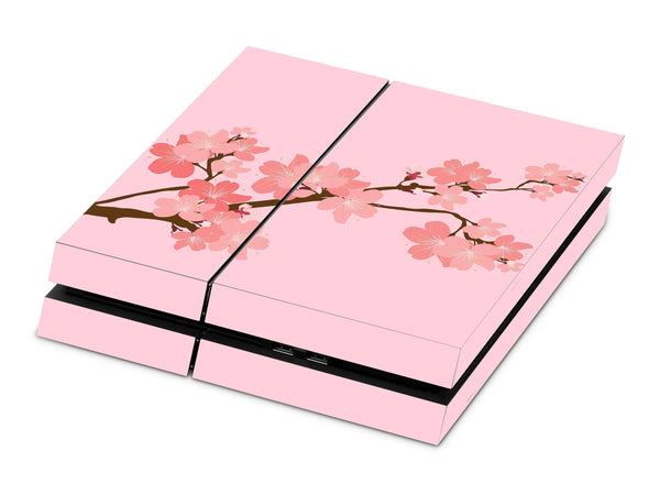 Pink Cherry Bloom Orient PS4 Skin Decal For Playstation 4 Console - ZoomHitskin