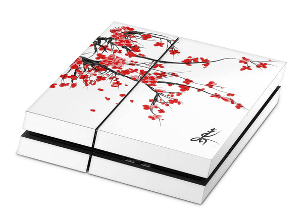 PS4 Slim Pro Fat Playstation 4 Console Skin Decal Sticker Japan Leafs Custom Skins Design - ZoomHitskin