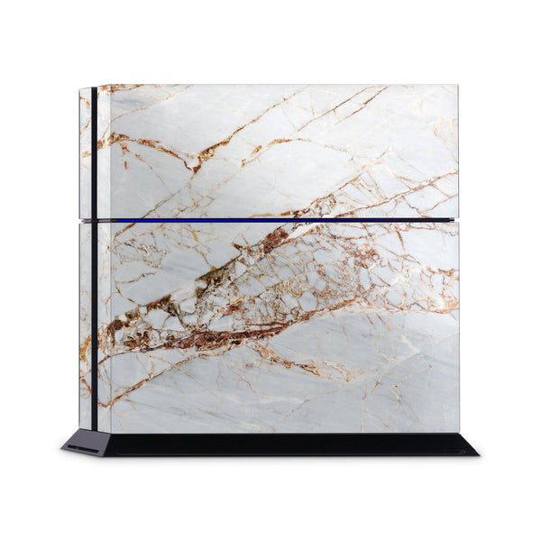 PS4 Slim Pro Fat Playstation 4 Console Skin Decal Sticker Marble Copper Grey Golden Bright Custom Design - ZoomHitskin