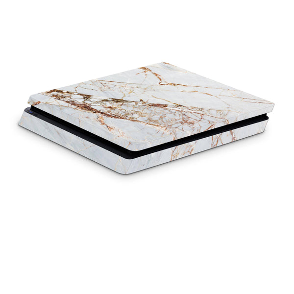 PS4 Slim Pro Fat Playstation 4 Console Skin Decal Sticker Marble Copper Grey Golden Bright Custom Design - ZoomHitskin