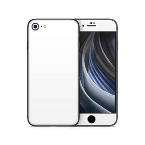 Iphone SE 2020 Skin Decal For Mobile Phone Solid White - ZoomHitskin