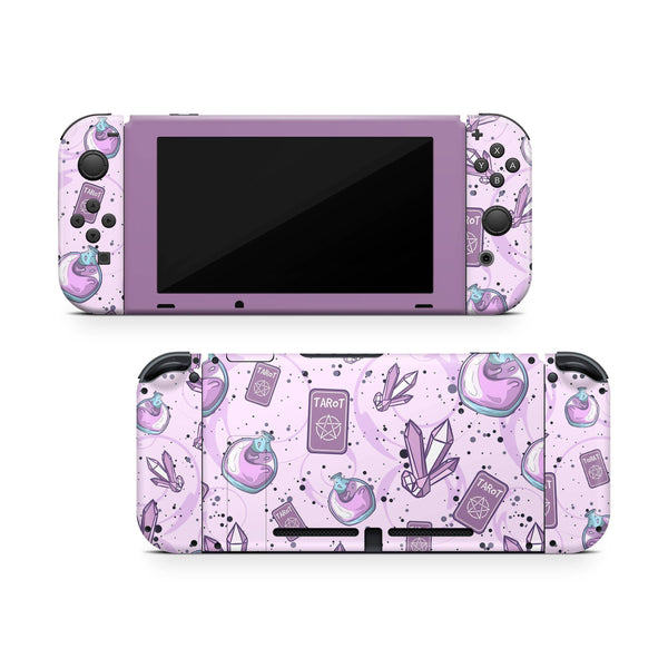Magic Crystal Nintendo Switch Skin Decal For Console Joy-Con And Dock - ZoomHitskin