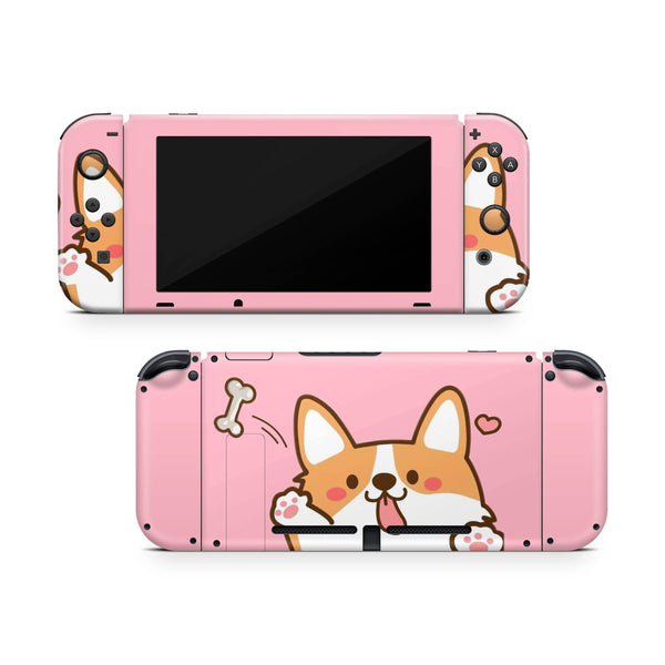 Nintendo Switch Skin Decal For Console Joy-Con And Dock Adorable Puppy - ZoomHitskin