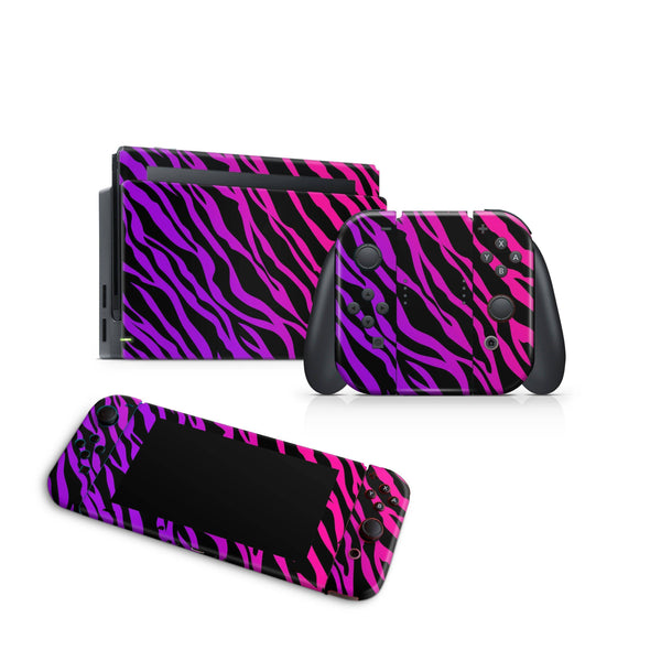 Nintendo Switch Skin Decal For Console Joy-Con And Dock Africa Zebra - ZoomHitskin