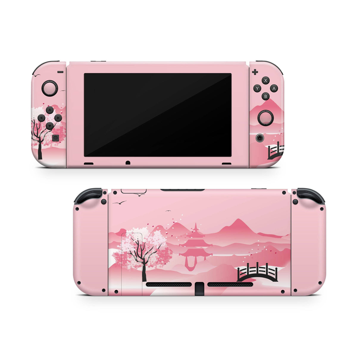 Nintendo Switch Skin Decals - Asian Rose - Wrap Vinyl Sticker
