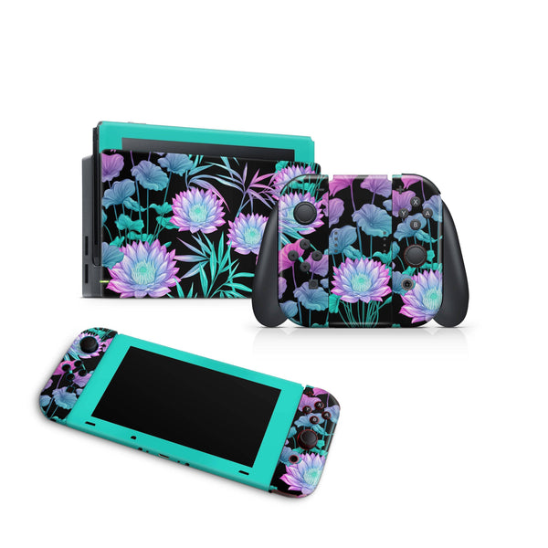 Nintendo Switch Skin Decal For Console Joy-Con And Dock Botanic Garden - ZoomHitskin