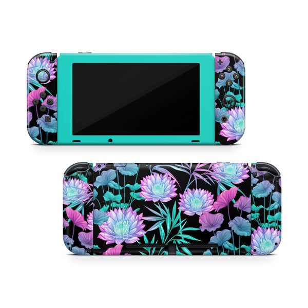 Nintendo Switch Skin Decal For Console Joy-Con And Dock Botanic Garden - ZoomHitskin