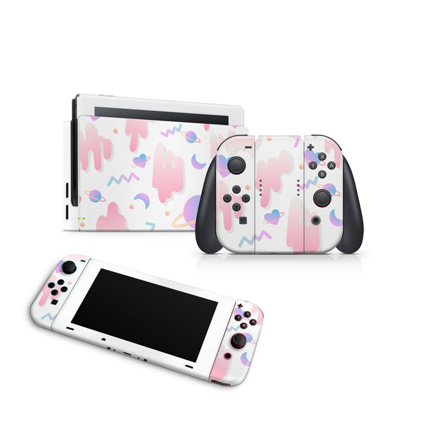 Nintendo Switch Skin Decal For Console Joy-Con And Dock Futuristic Space - ZoomHitskin