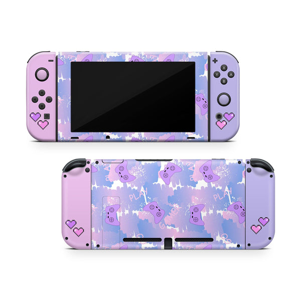 Nintendo Switch Skin Decal For Console Joy-Con And Dock Gaming Girl - ZoomHitskin