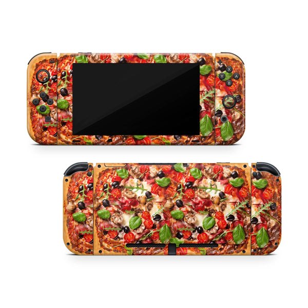 Nintendo Switch Skin Decal For Console Joy-Con And Dock Pizza Slice Box - ZoomHitskin