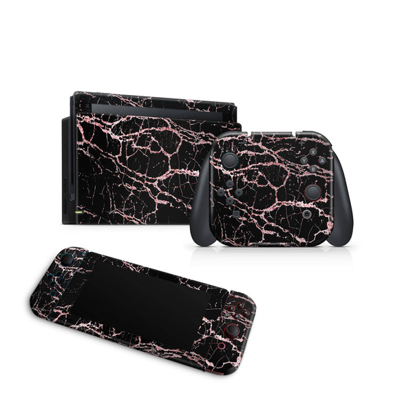 Nintendo Switch Skin Decal For Console Joy-Con And Dock Quartz RoseGold - ZoomHitskin