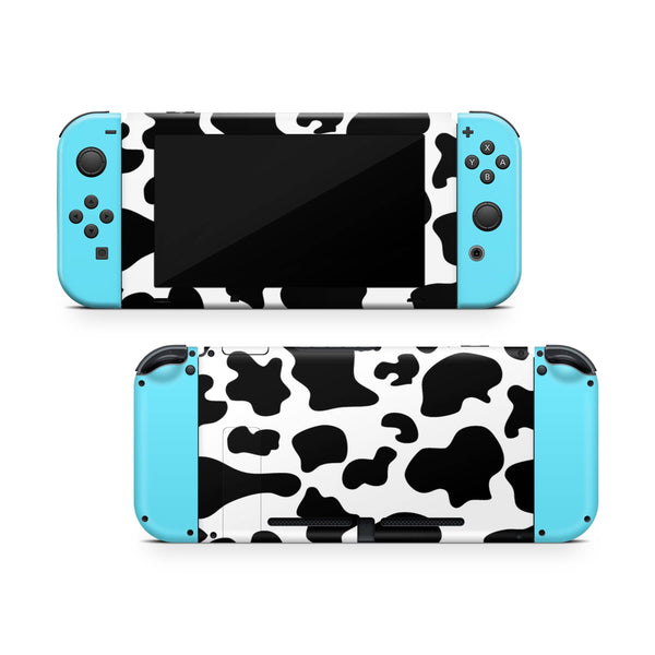 Nintendo Switch Skin Decal For Console Joy-Con And Dock Turquoise Leopard - ZoomHitskin