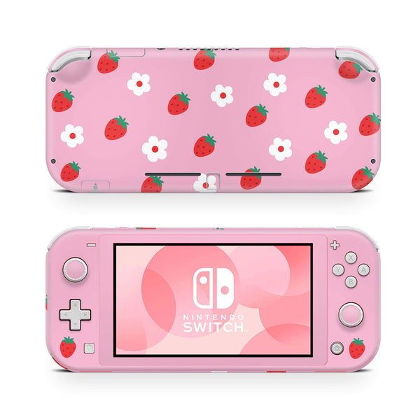 Nintendo Switch Lite Skin Decal For Game Console Sweet Strawberries - ZoomHitskin