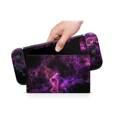 Astral Plum Nintendo Switch Skin Decal For Console Joy-Con And Dock - ZoomHitskin