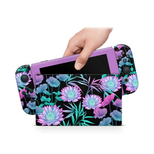 Nintendo Switch Skin Decal For Console Joy-Con And Dock Bloom Thrive - ZoomHitskin
