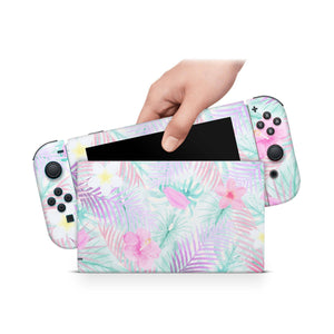 Nintendo Switch Skin Decal For Console Joy-Con And Dock Coral Vine - ZoomHitskin