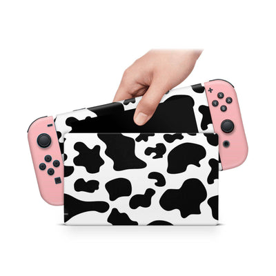 Nintendo Switch Skin Decal For Console Joy-Con And Dock Cow Bull - ZoomHitskin