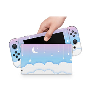 Nintendo Switch Skin Decal For Console Joy-Con And Dock Crescent - ZoomHitskin