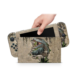 Nintendo Switch Skin Decal For Console Joy-Con And Dock Dinosaur World - ZoomHitskin