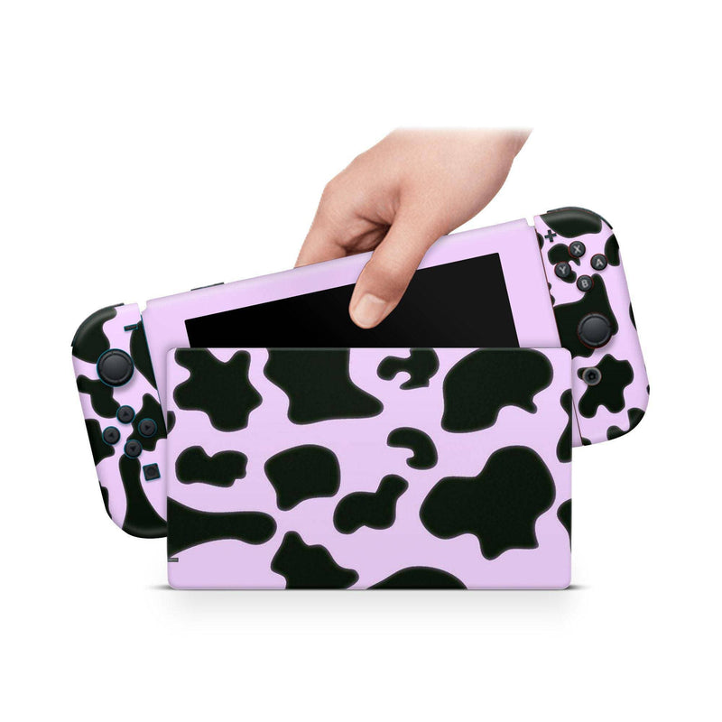 Nintendo Switch Skin Decal For Console Joy-Con And Dock Farm Animal Lavender - ZoomHitskin