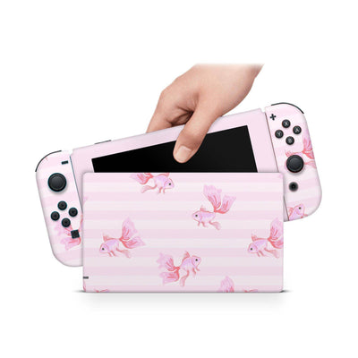 Nintendo Switch Skin Decal For Console Joy-Con And Dock Fish Sushi - ZoomHitskin