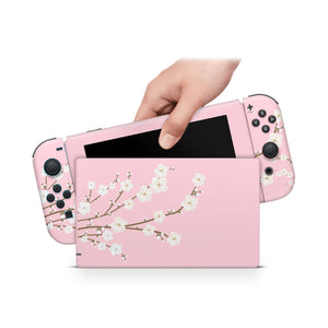 Nintendo Switch Skin Decal For Console Joy-Con And Dock Flowering Rose - ZoomHitskin